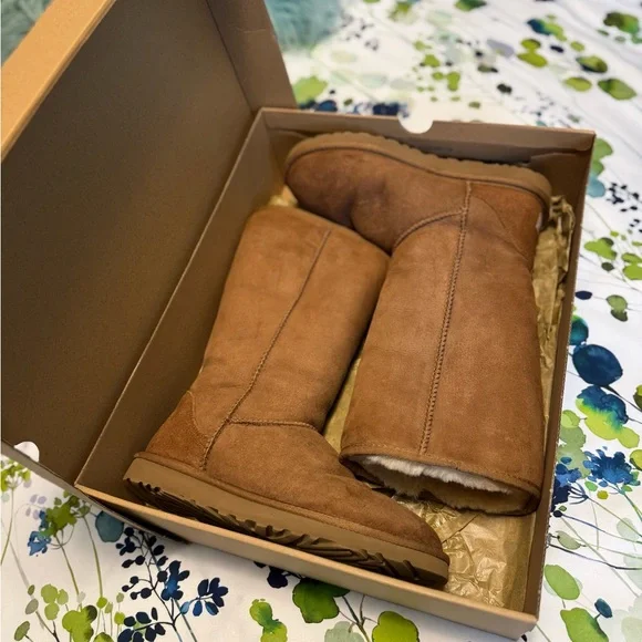 UGG Classic Tall Tan Boots - Picture 9 of 9